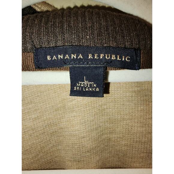 Banana Republic Men Pullover Sweater Crew Neck 100% Cotton Large - Picture 2 of 4
